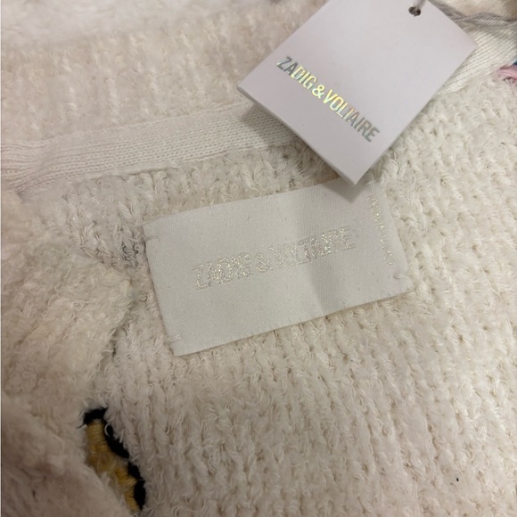 Zadig & Voltaire Sonny Kilim Carpet Intarsia Multicolor Sweater Size XS - Picture 10 of 11